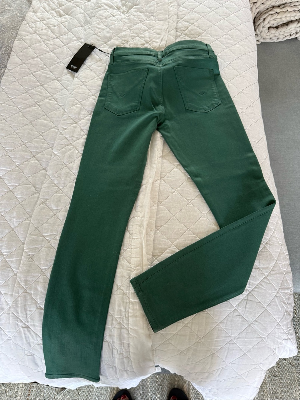 Hudson Jeans Women’s Emerald Coated Skinny Jeans NWT